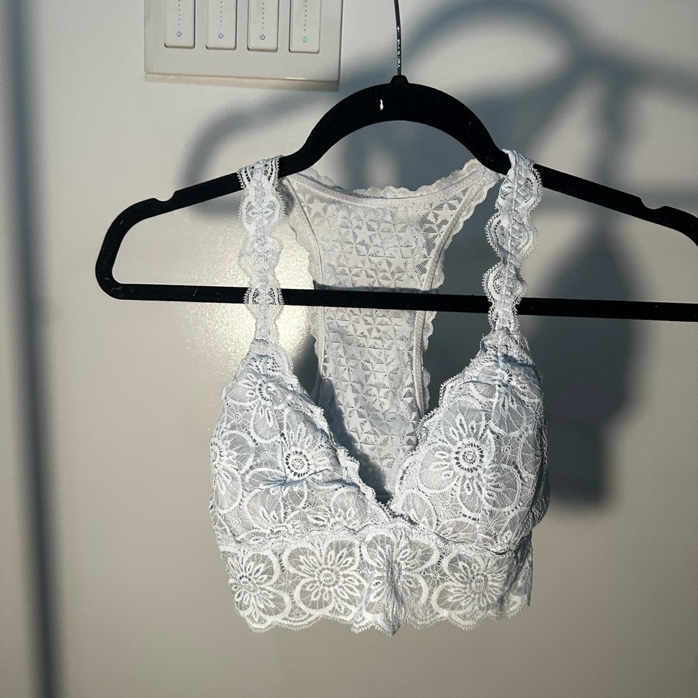 Aerie Baby Blue Lace Bralette